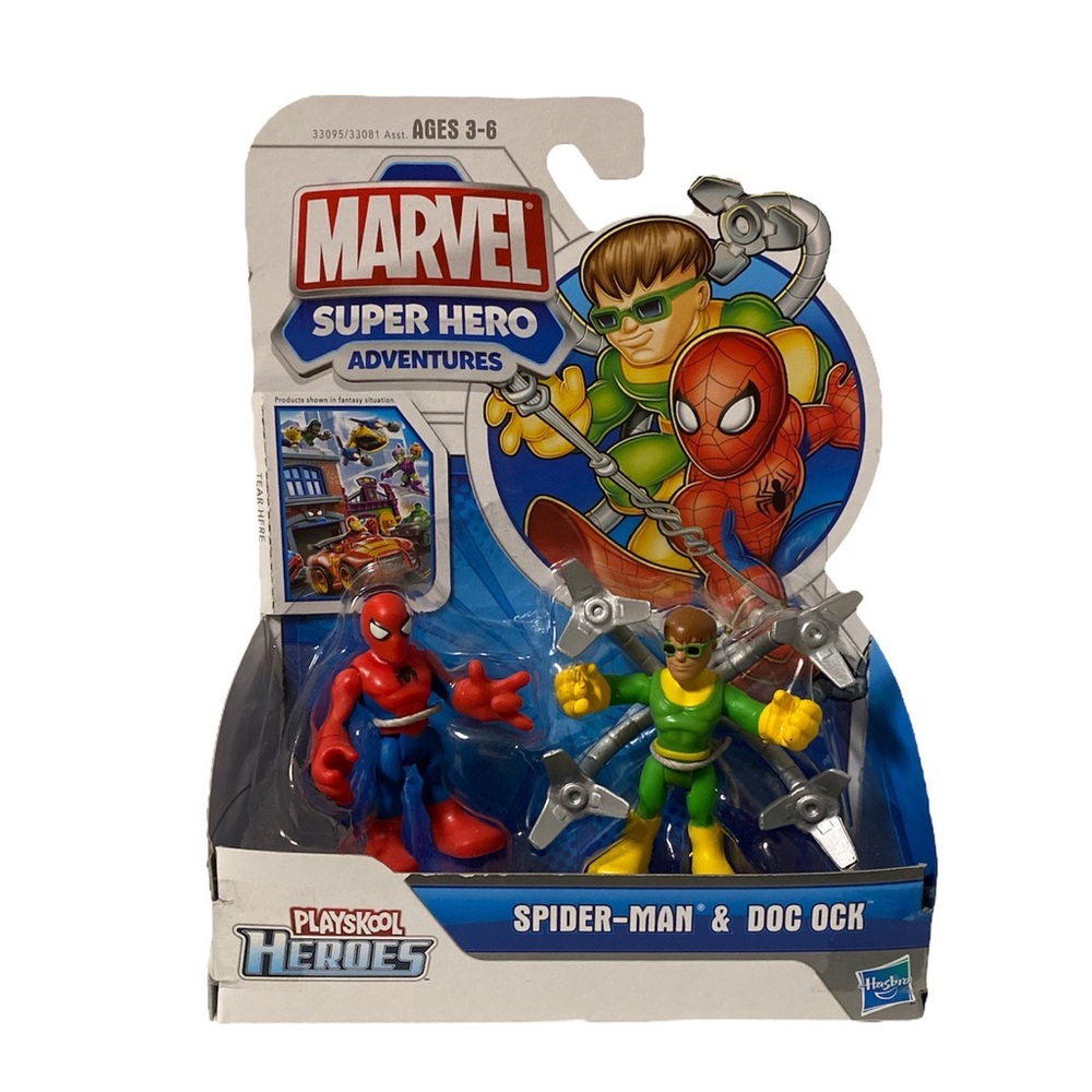 Hasbro Marvel Playskool Heroes Super Hero Adventures Spider-Man & Doc Ock 2 Pack